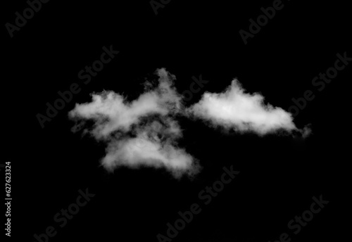 white cloud on black background,isolated