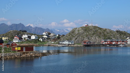 port de l'île de Skova, Lofoten, Norvège