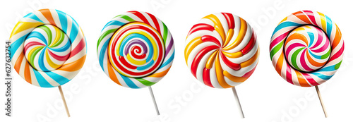 Delicious lollipops collection, cut out