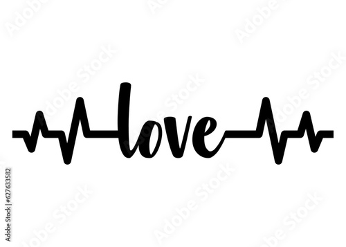 Logotipo del día de San Valentín. Letras de la palabra love en texto manuscrito para su uso en invitaciones y tarjetas