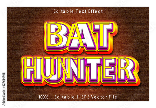 Bat Hunter Editable Text Effect