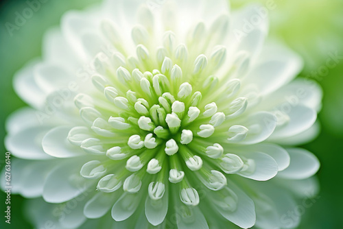 Macro photo of white dutch clover