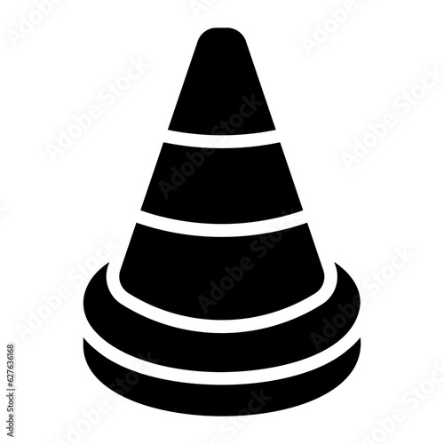 traffic cone Solid icon