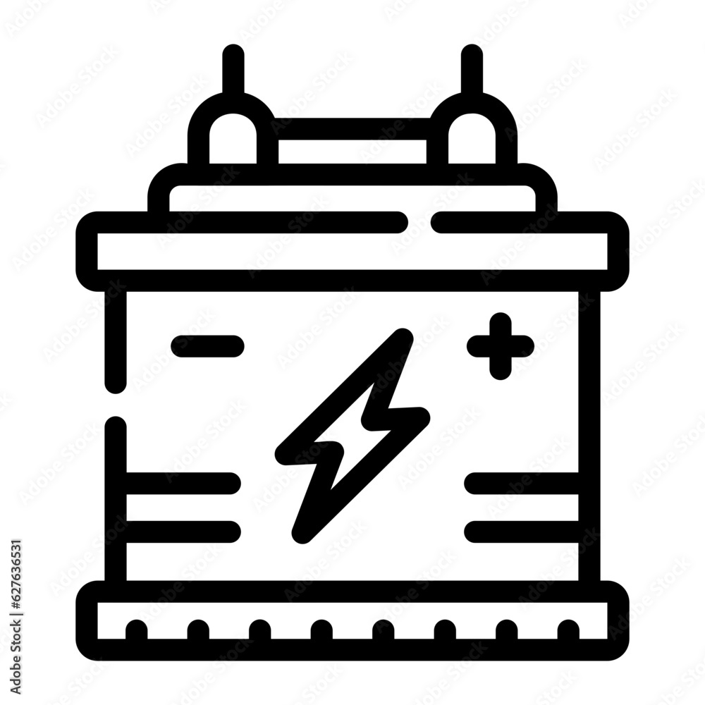 accumulator Line Icon