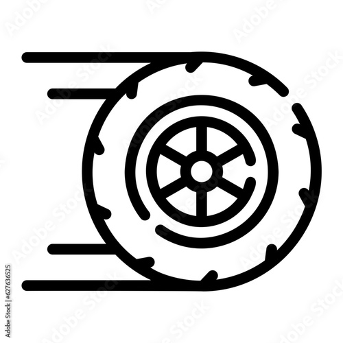 wheels Line Icon