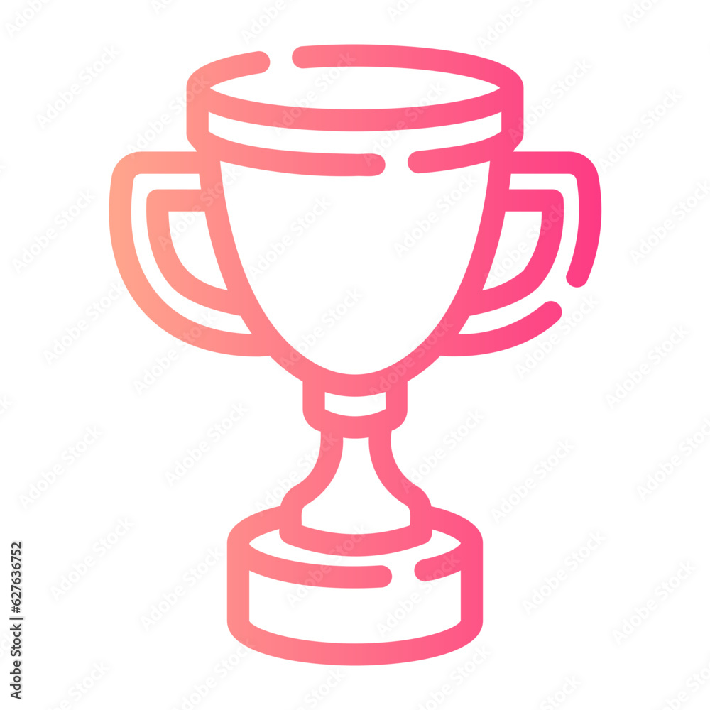 trophy Line Gradient Icon trophy Line Gradient Icon