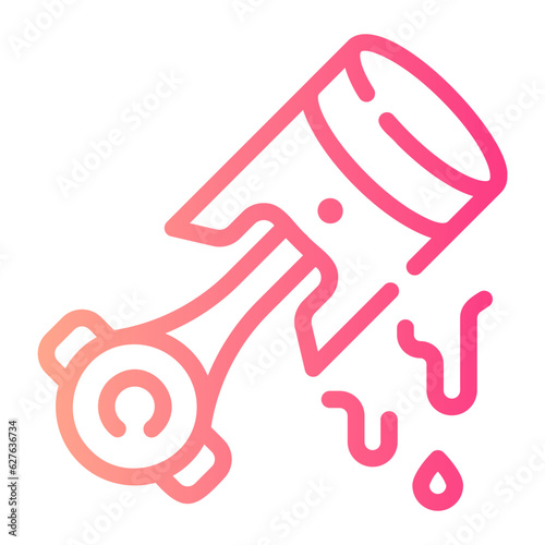 piston Line Gradient Icon