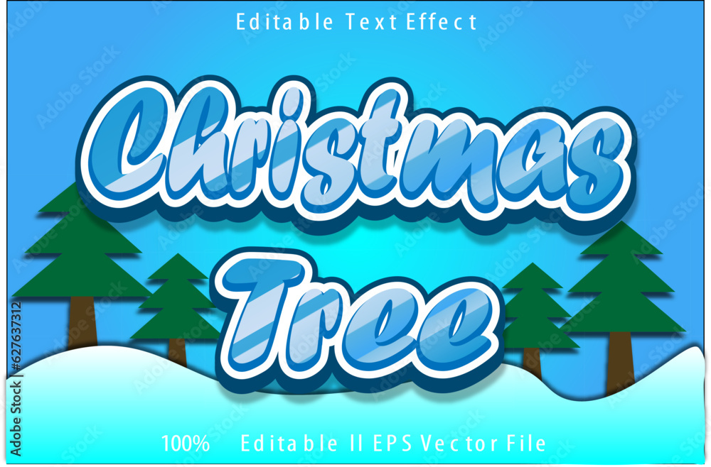 Christmas Tree Editable Text Effect Christmas Tree Editable Text Effect