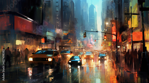 Manhattan, yellow cabs © Andrew