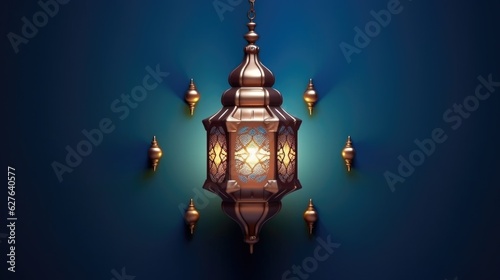 Ramadan Festive, invitation for Muslim holy month Ramadan Kareem. Generative Ai