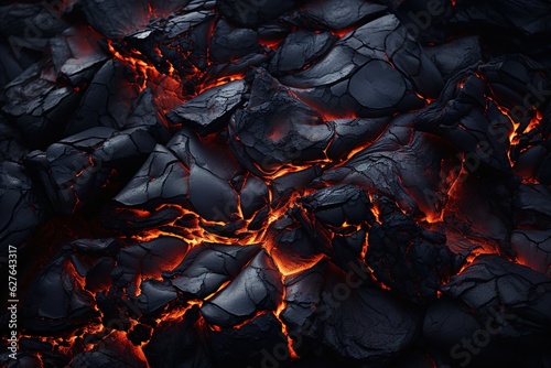 Fototapete lava flows background
