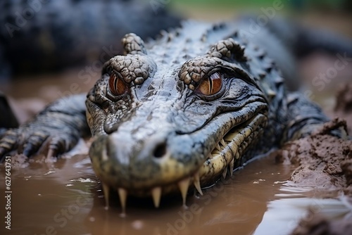 American Crocodiles Fascinating Animal. Generative AI