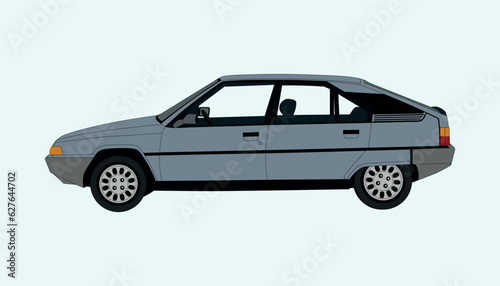 Vector illustration of a car side view. © vectorartist99