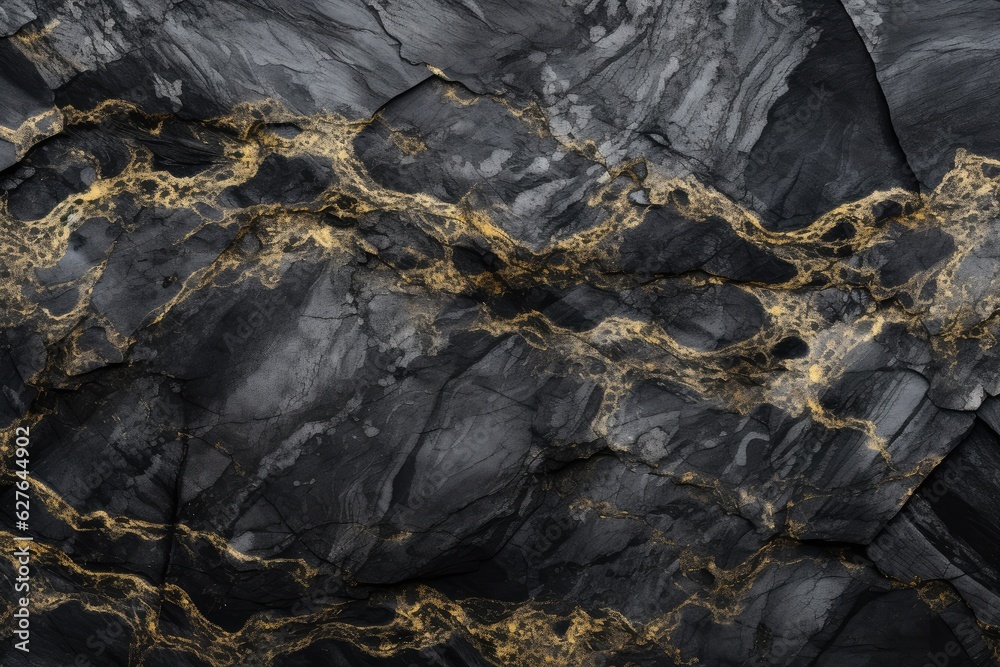 Abstract granite pattern on wet black stone, realistic coal, natural green energy. Generative Ai. Abstract granite pattern on wet black stone, realistic coal, natural green energy. Generative Ai.