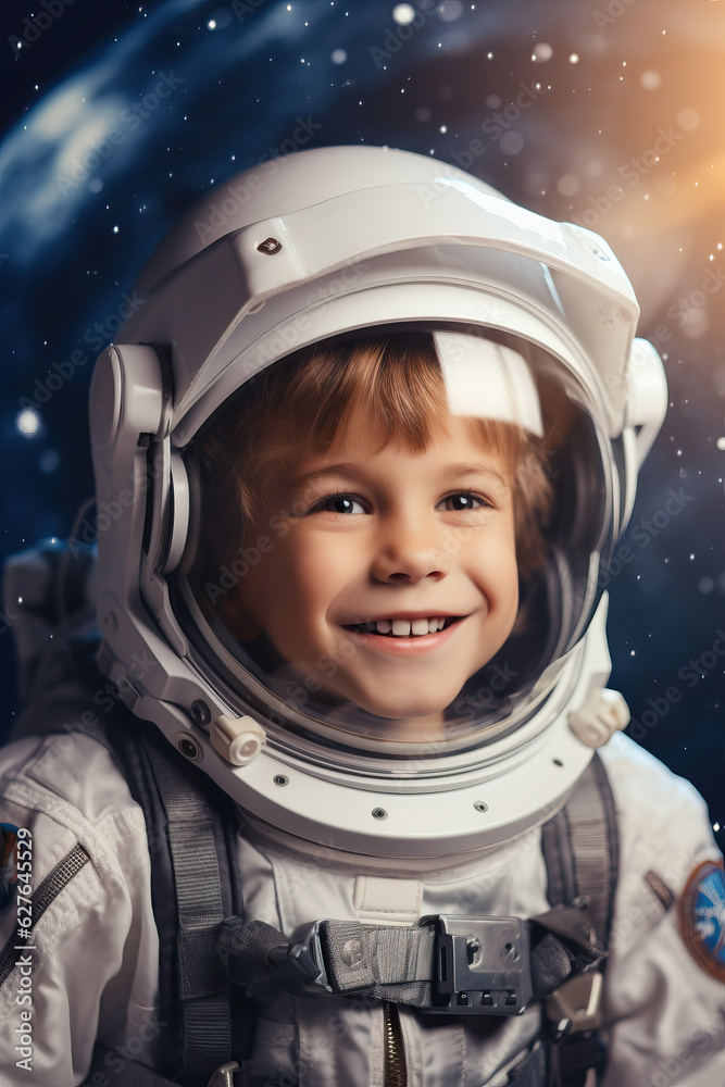 Child Astronaut created with GenAI Child Astronaut created with GenAI