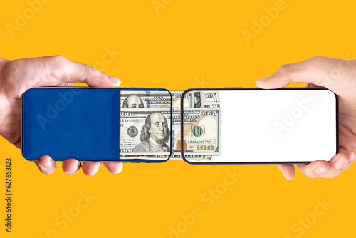 money transfer concept