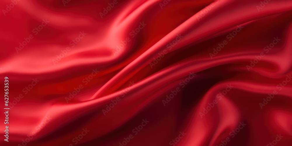 Beautiful bright background of red scarlet satin fabric with drapery Beautiful bright background of red scarlet satin fabric with drapery