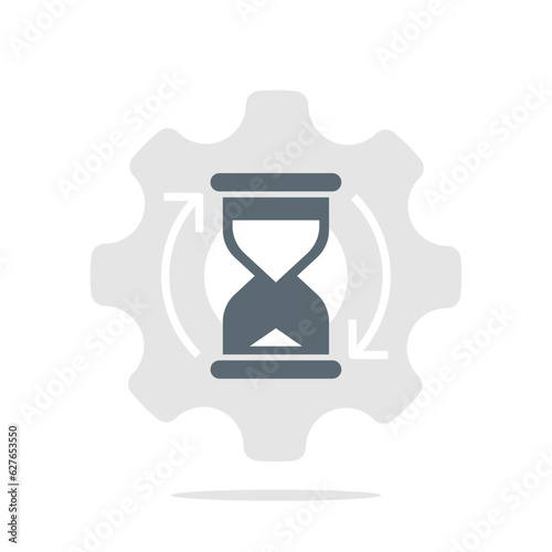 Wait a minute, in the progress or process concept illustration flat design vector eps10. modern graphic element for landing page, empty state ui, infographic, icon