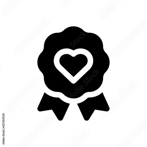 broken heart glyph icon