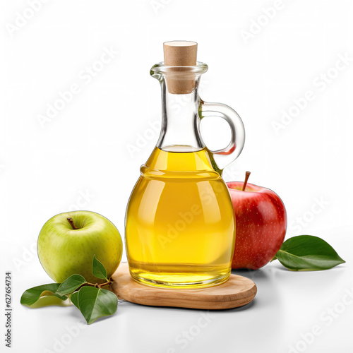 Apple vinegar isolated on transparent background 