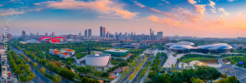 The Urban Environment of Nanjing Olympic Sports Center and Jiangsu Grand Theater in China