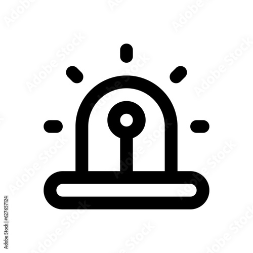 siren line icon