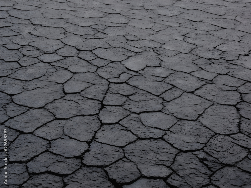 dry cracked asphalt. Generative AI dry cracked asphalt. Generative AI