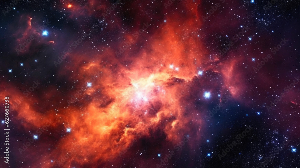 Orange Nebula in Motion