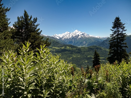 svaneti mountain summer hiking in georgia photo