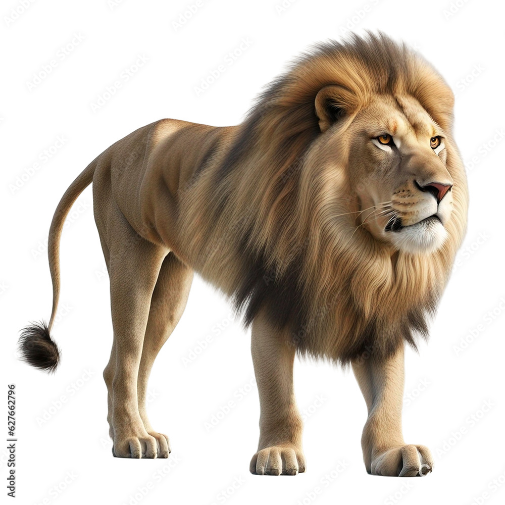 Lion on transparent background