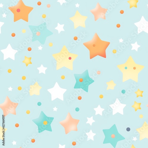 Wallpaper Mural Colorful background with a star pattern. Beautiful illustration picture. Generative AI Torontodigital.ca