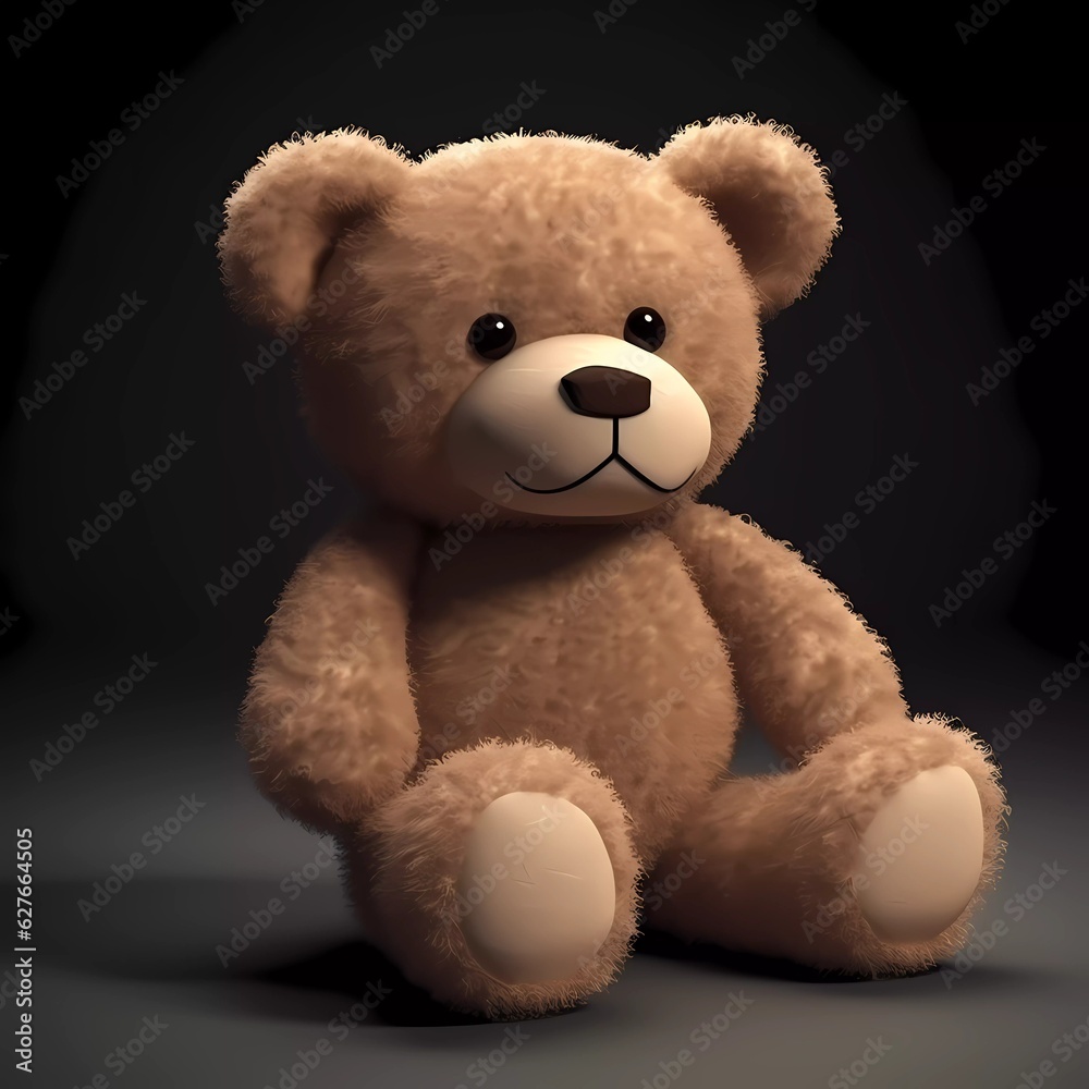 Fototapeta premium 3D render of a teddy bear