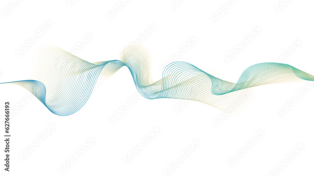 abstract background with flowing wave line particles. Digital future technology concept. Abstract white paper wave background and abstract gradient and white wave curve lines.	
