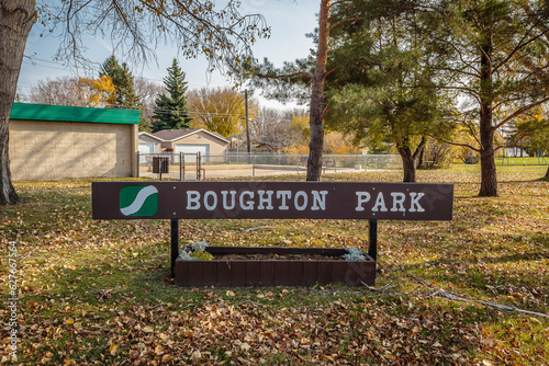 Boughton Park in the city of Saskatoon, Canada photo