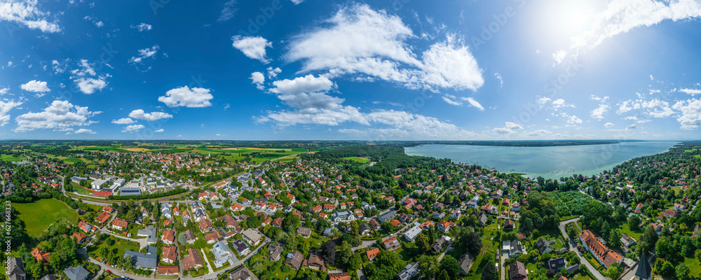 360° Rundblick auf Schondorf am Ammersee