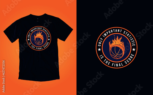 Unleash the Baller Spirit with our Basketball T-Shirt Design!
