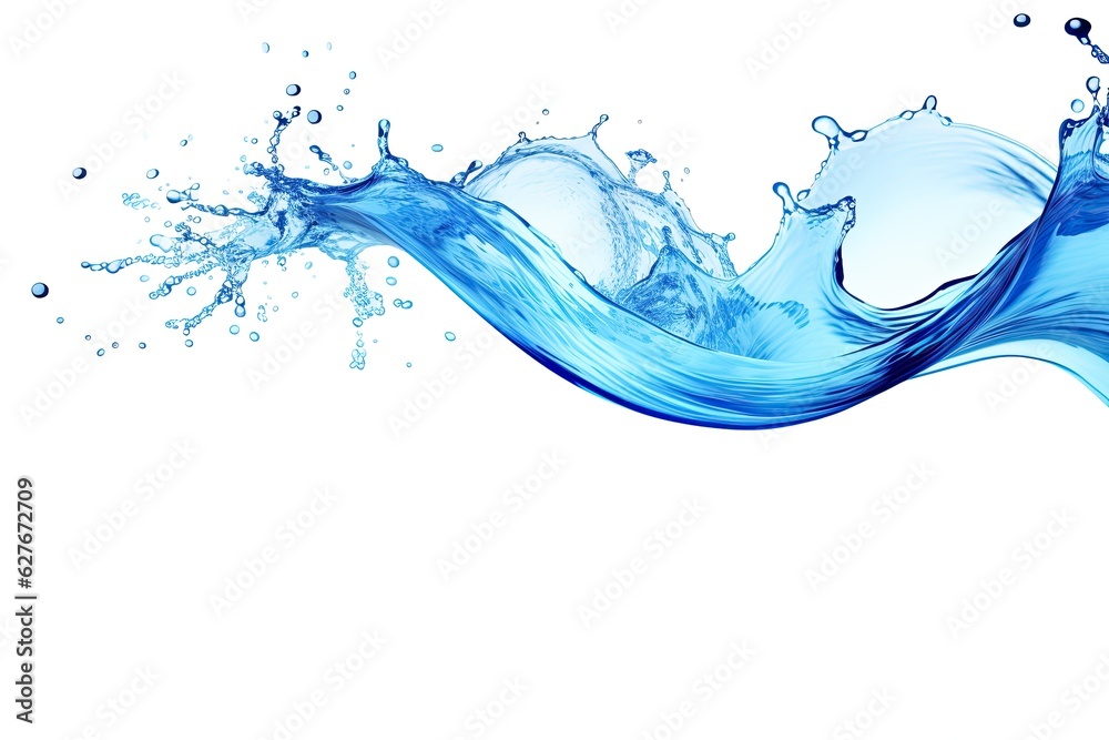 water splash on white background water splash on white background