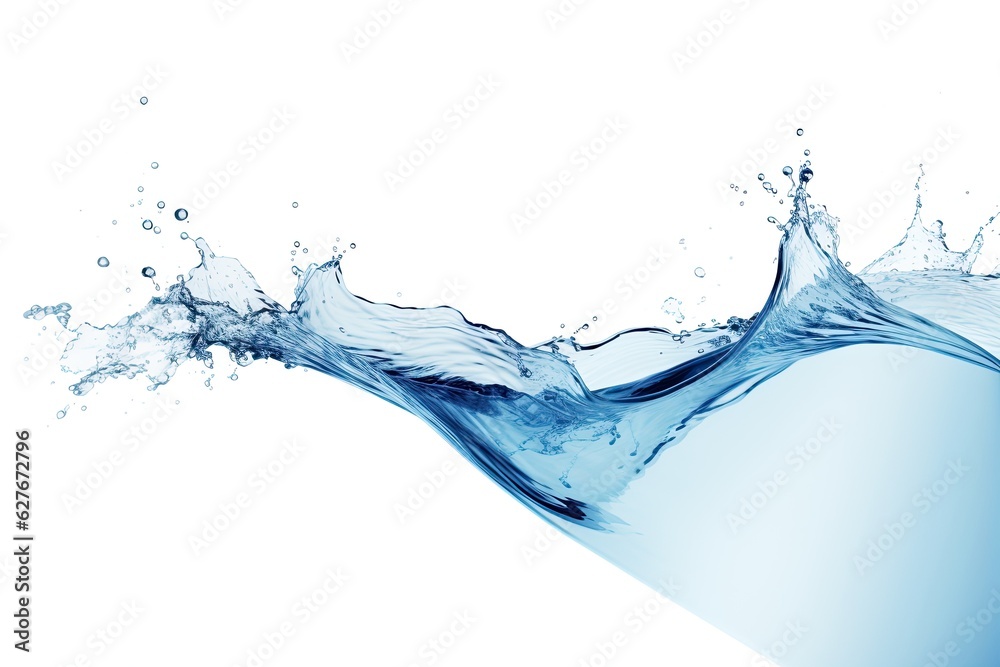 water splash on white background water splash on white background