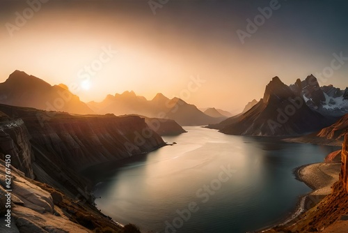 sunrise over the mountains © Gulbaz