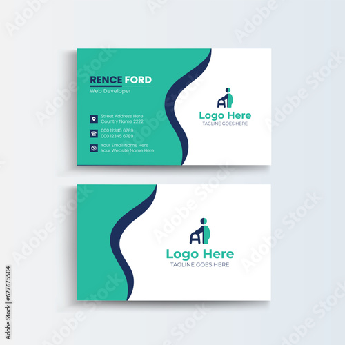 Senior Care Personal visiting card design, company visiting card design template senior care hospital,