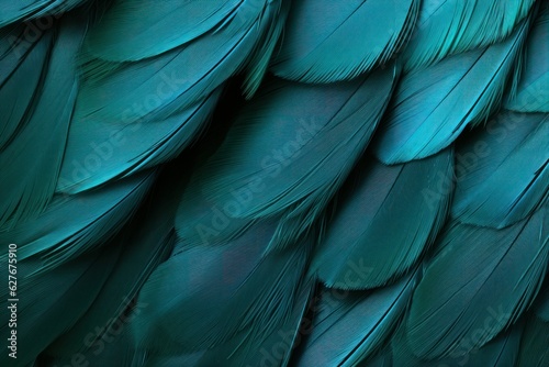 Turquoise feather pigeon. Generate Ai