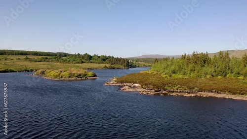 Aereal of Island in LOugh Craghy by Dungloe in County Donegal - Ireland photo