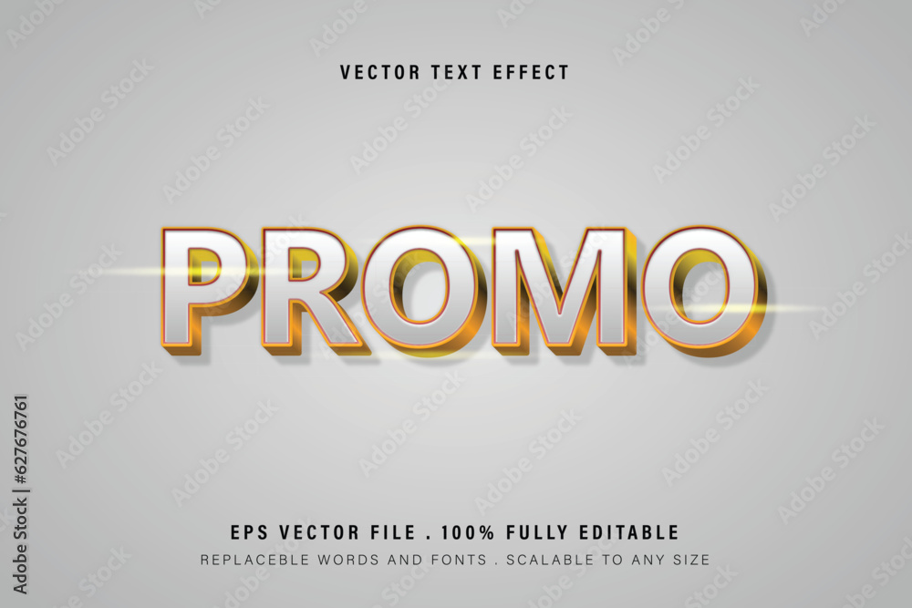 Editable promo 3d text effect. Editable promo 3d text effect.