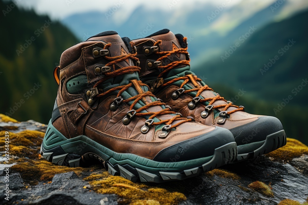 Journey to Tranquility: Hiking Boots Explored in the Midst of Rocky Terrain, Encircled by Towering Green Mountains Generative AI
Journey to Tranquility: Hiking Boots Explored in the Midst of Rocky Terrain, Encircled by Towering Green Mountains Generative AI