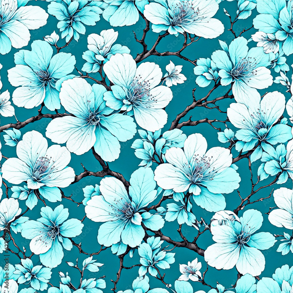 Light Blue Cherry Blossom 01 Light Blue Cherry Blossom 01