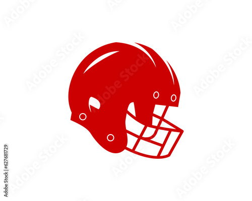 american football helmet silhouette vector illustration