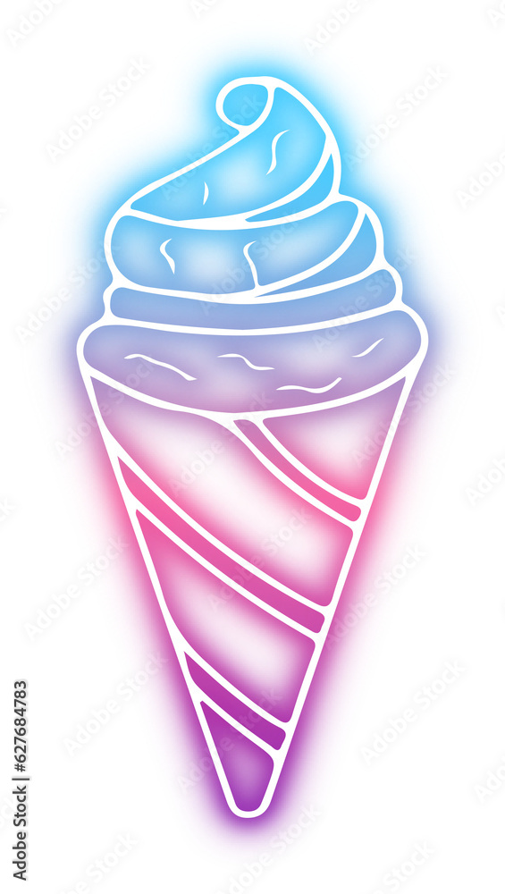 Set of dessert neon Set of dessert neon