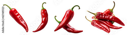 Foto Chili peppers set