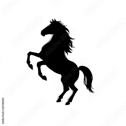 Horse Icon  Vector  Black Silhouette