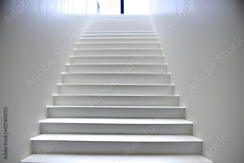 white stairs. Generative AI